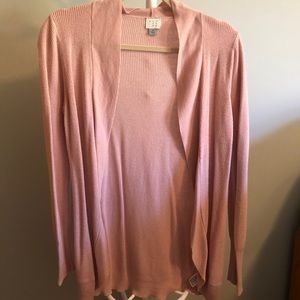 a New Day light weight blush pink cardigan sweater
